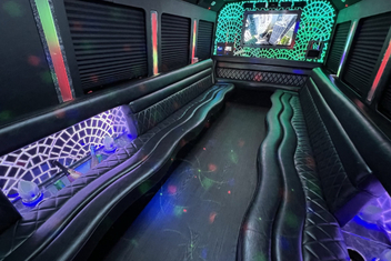Durham Limo Bus Interior