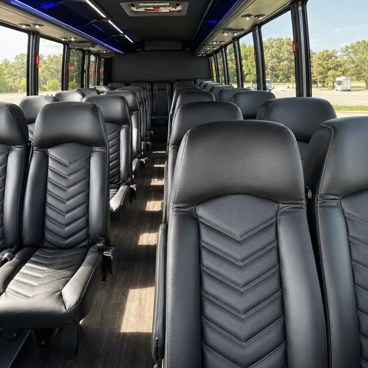 25 passenger minibus inside