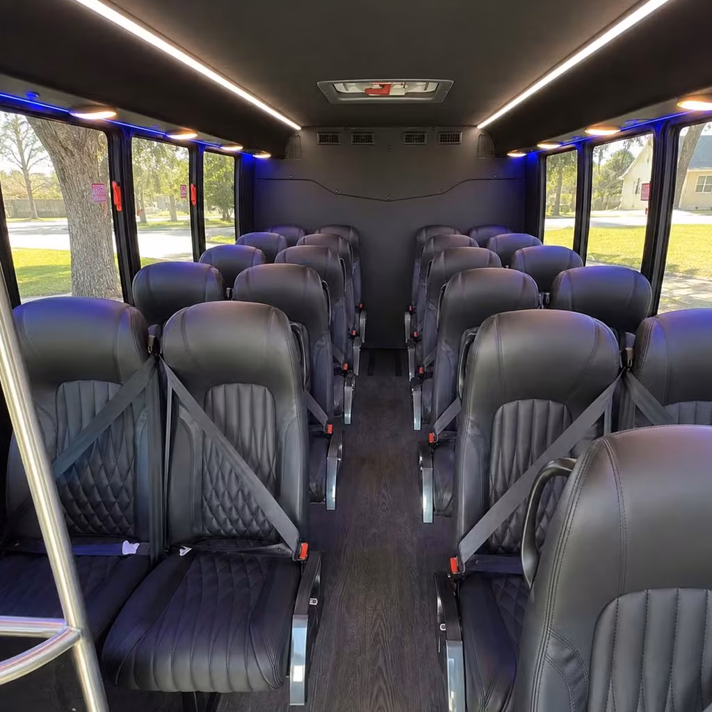 25 passenger minibus interior