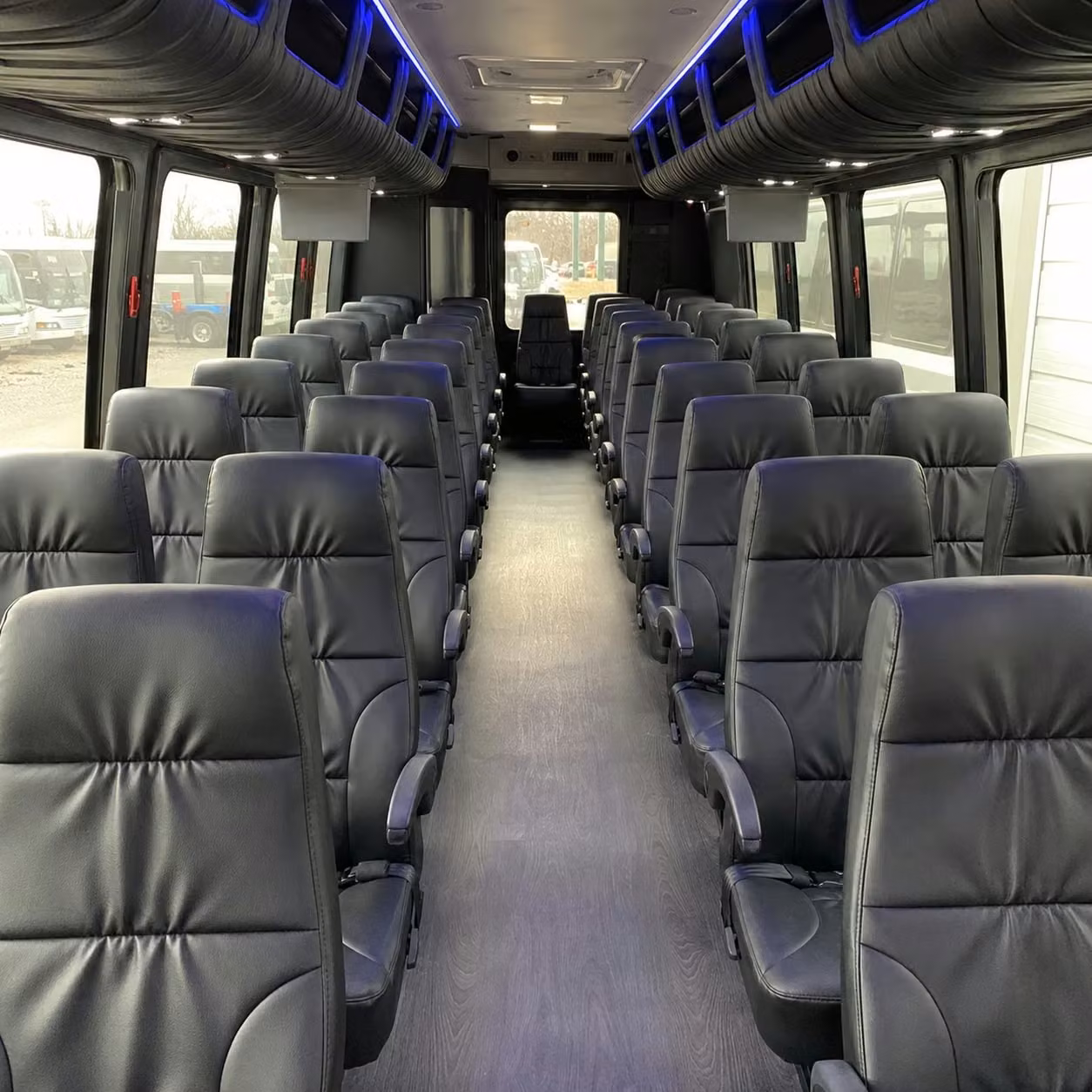 28 passenger minibus interior